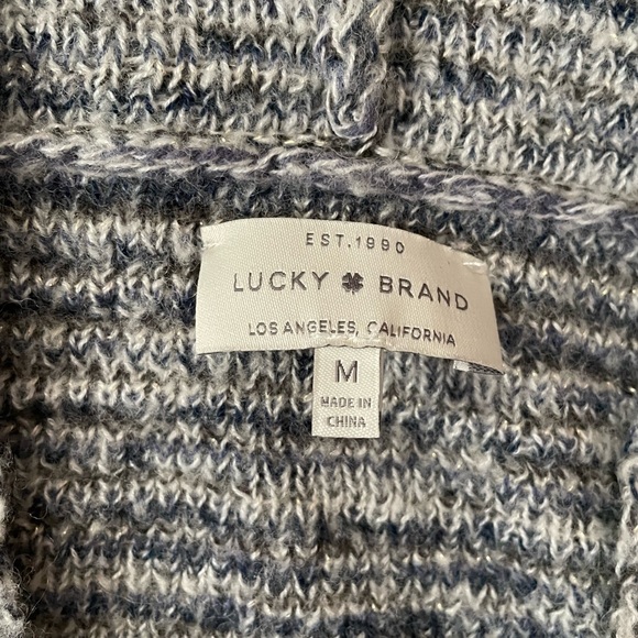 Lucky Brand Oversized Open Front Knit Cardigan - Picture 5 of 11